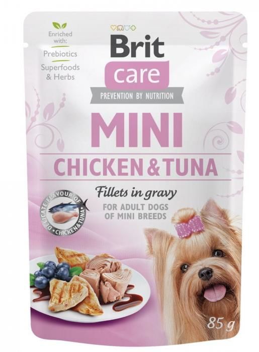 Brit Care Mini Chicken&Tuna fillets in gravy 24x85 g