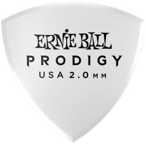 Ernie Ball Prodigy Picks 2.0 White Large Shield