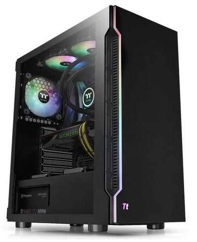 THERMALTAKE case H200 TG černý s oknem, 1x TG, 1x fan 120mm (ATX case bez zdroje) (CA-1M3-00M1WN-00)