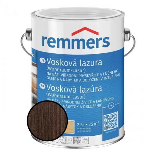 Emulze vosková Remmers Wohnraum Lasur 2306 mocca 2,5 l
