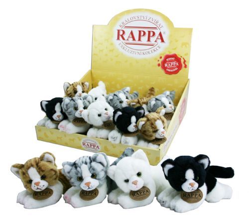 Rappa Plyšová kočka ležící, 4 druhy, 17 cm
