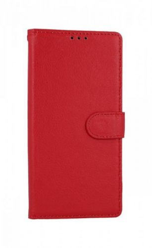 Kryt TopQ Xiaomi Redmi Note 9 knížkový červený s přezkou 50681