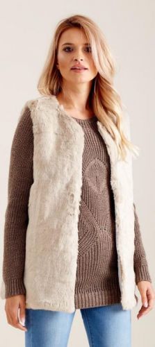 Gatio Dámská vesta Barva: béžová, Velikost: M/L