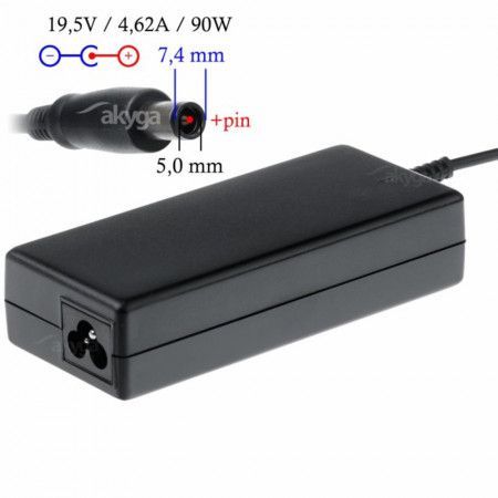 Akyga Notebook power adapter AK-ND-68 19.5V / 2.31A 45W 4.5 x 3.0 mm + pin DELL, AK-ND-68