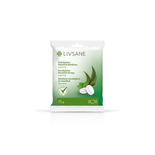 LIVSANE Bonbóny bylinné s vitaminy mentol 75g