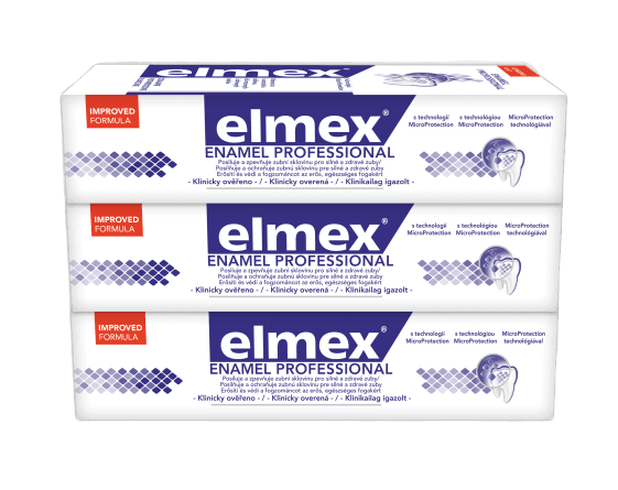 Elmex Zubní pasta Dental Enamel Protection Professional 3x 75ml