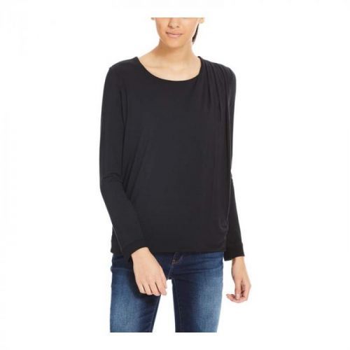 triko BENCH - Drape Pleat Longsleeve Black Beauty (BK11179) velikost: S