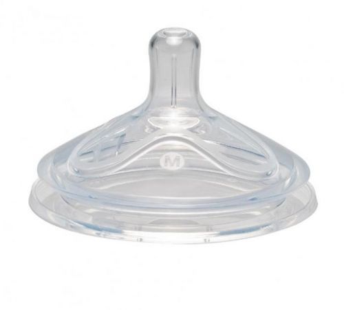 Nip First Moments dudlík na široké hrdlo, silikon, novorozenecký, průtok M