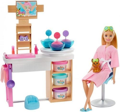 Mattel Barbie Salón krásy Herní set s běloškou