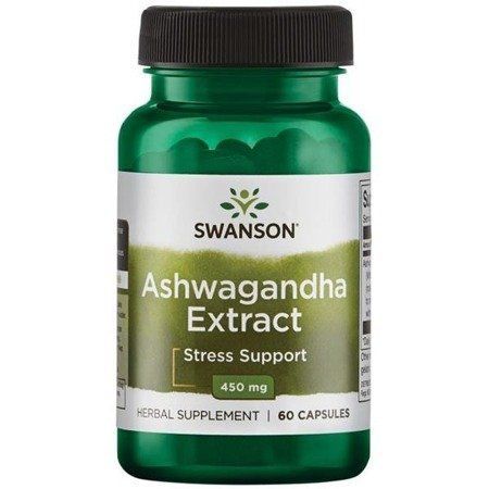 Swanson Ashwagandha Extract 450 mg, 60 kapslí