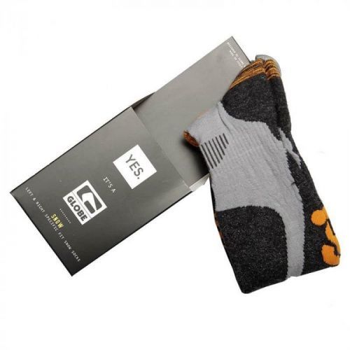 ponožky GLOBE - Yes/Globe Pow Pow Sock Grey/Orange (GRYORG)