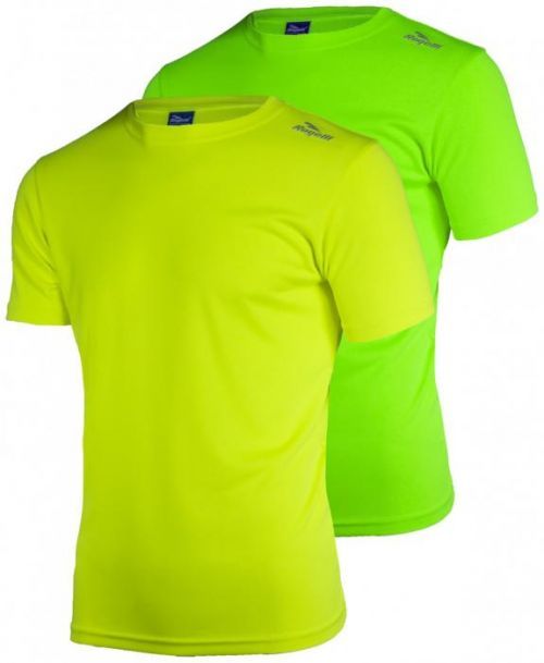 Dětská funkční trička Rogelli PROMOTION MIX FLUORITE KIDS- 2 ks různé velikosti