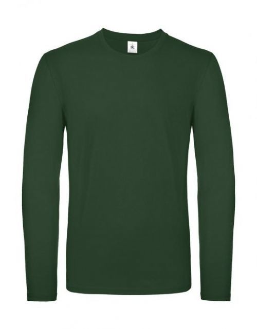 Triko s dlouhým rukávem B&C LSL - zelené, S