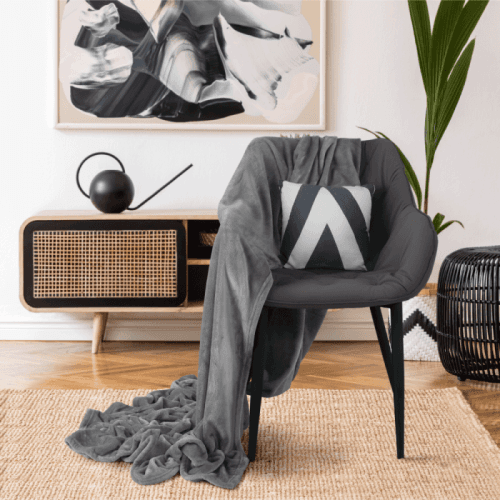 Jídelní křeslo FEDRIS šedá / černá Tempo Kondela