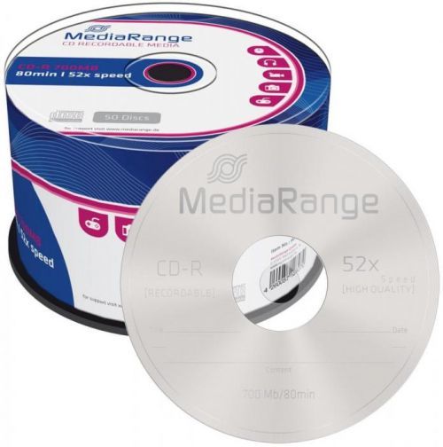 MediaRange CD-R 700MB 52x spindl 50ks (MR207)