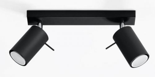Bodové svítidlo SOLLUX Ring 2 GU10 2x40W bez zdroje SL.0092 černá