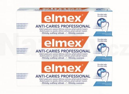 Elmex Caries Protection s aminfluoridem 3x75 ml