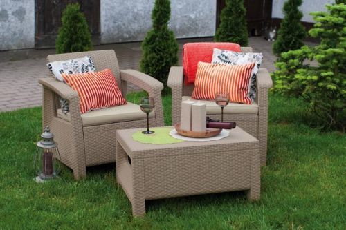 CORFU WEEKEND set - cappucino+pískové pod. Allibert