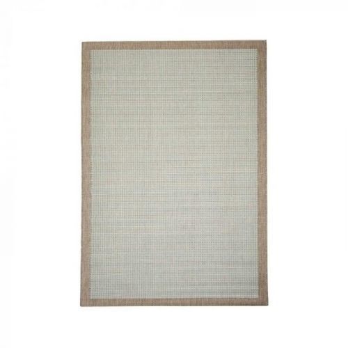 Hnědo-modrý venkovní koberec Floorita Chrome, 135 x 190 cm
