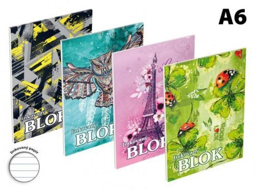 MFP 7500720 blok trhací A6 linka, 50 listů, mix