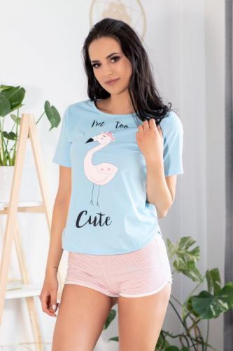 Dámské pyžamo Cute Flamant - LivCo Corsetti S/M Modrá