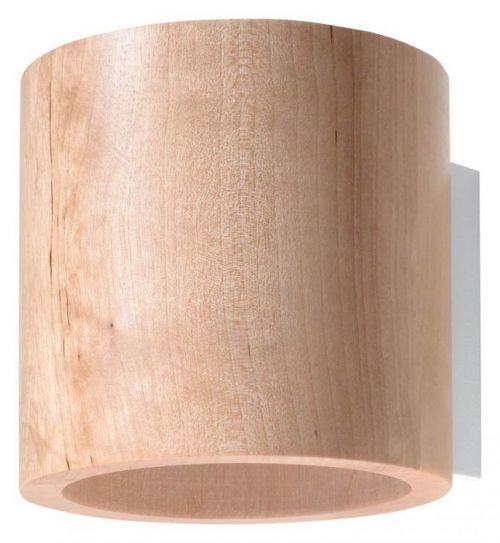 Nástěnné svítidlo SOLLUX Orbis G9 1x40W bez zdroje SL.0490 přírodní dřevo