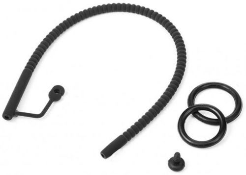 Silikonový katétr se zátkou a kroužkem na žalud (drážkovaný)