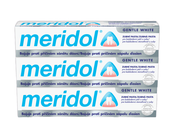 Meridol Zubní pasta Gentle White 3x 75ml