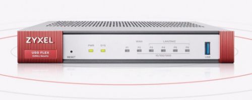 Zyxel USG Flex 100 Firewall 10/100/1000,1*WAN, 1*SFP, 4*LAN/DMZ ports, 1*USB (Device only), USGFLEX100-EU0101F