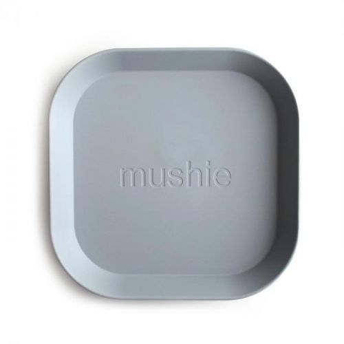 Mushie - hranatý talíř 2ks - Cloud