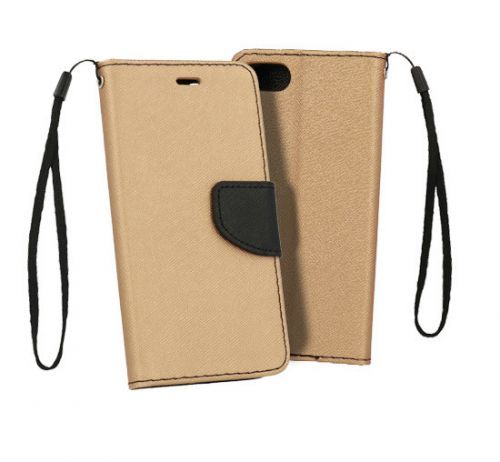 Flipové pouzdro Fancy Book pro Samsung Galaxy A80 A805 - zlato/černé