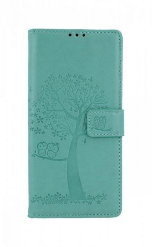 Kryt TopQ Xiaomi Redmi Note 9 Pro knížkový Zelený strom sovičky 50740