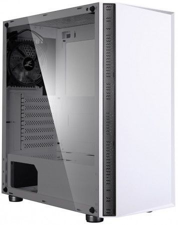 Zalman skříň R2 White / Middle tower / ATX / 1x120mm RGB fan / USB 3.0 / USB 2.0 / tvrzené sklo, R2 White