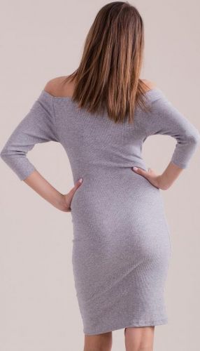 Gatio Dámské šaty Barva: světle šedá, Velikost: S