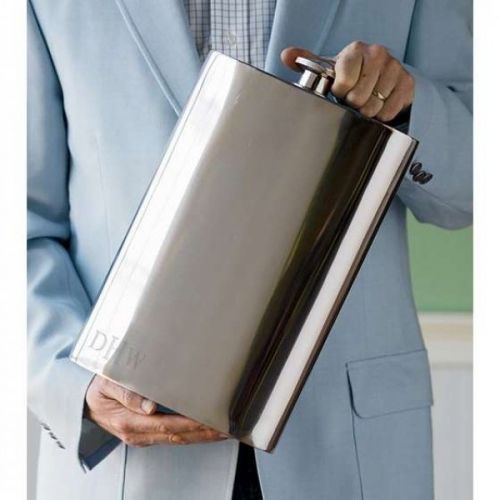 Froster Obří placatka 1.9 L stříbrná