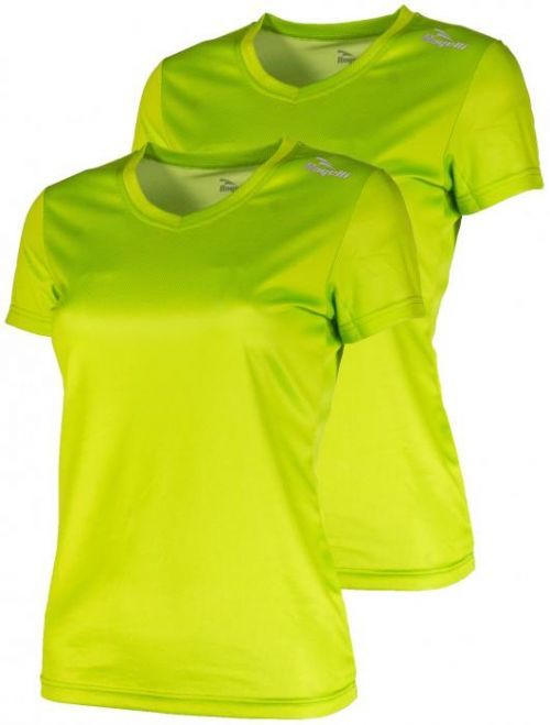 Dámská funkční trička Rogelli PROMOTION LADY - 2 ks různé velikosti, reflexní žluté