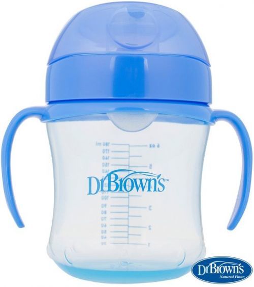 Dr.Brown's Hrneček s měkkou hubičkou 6m+ 180ml modrý