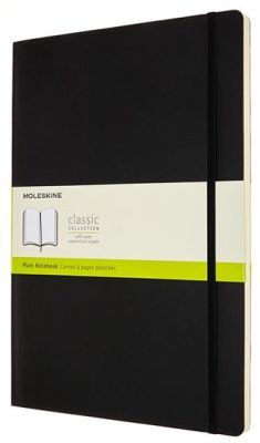 Moleskine: Zápisník měkký čistý černý A4