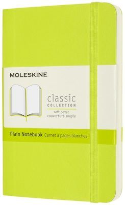 Moleskine: Zápisník měkký čistý žlutozelený S