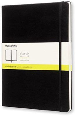 Moleskine: Zápisník tvrdý čistý černý XL