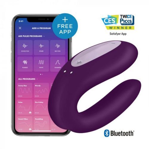 SATISFYER Double Joy Purple