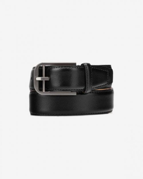 Calvin Klein Double Bar Buckle Pásek Černá