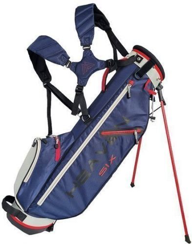 Big Max Heaven 6 Stand Bag Navy/Silver/Red
