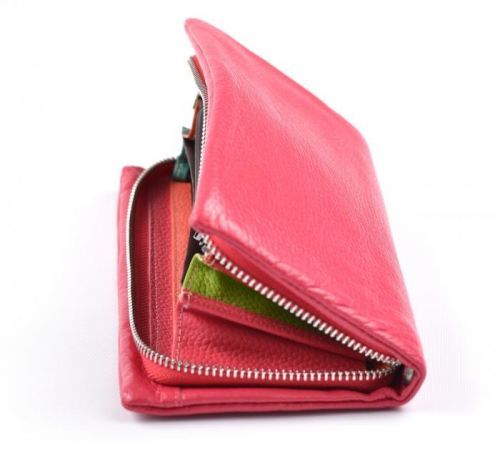 BRIGHT Dámská kožená peněženka/etue na šířku Fuchsiová, 21 x 2 x 11 (SB00-3599-40KUZ)