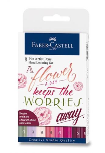 Faber - Castell Popisovač Pitt Artist Pen Lettering 8 ks