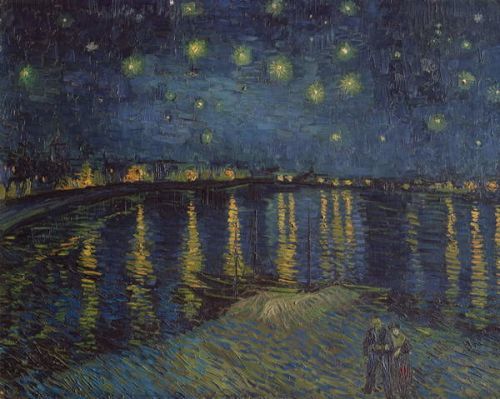 Vincent van Gogh Obraz, Reprodukce - Starry Night over the Rhone, 1888, Vincent van Gogh