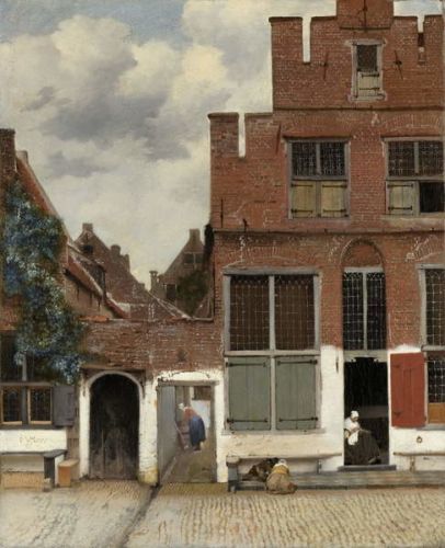 Jan (1632-75) Vermeer Obraz, Reprodukce - View of Houses in Delft, known as 'The Little Street', c.1658, Jan (1632-75) Vermeer