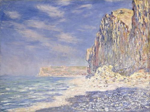 Monet, Claude Obraz, Reprodukce - Cliffs near Fecamp, 1881, Monet, Claude