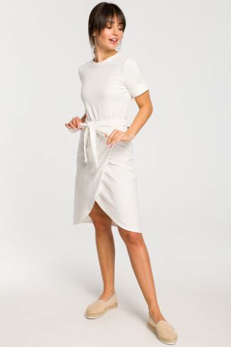 Dámské šaty B118 - BEwear - XXL - světle šedá