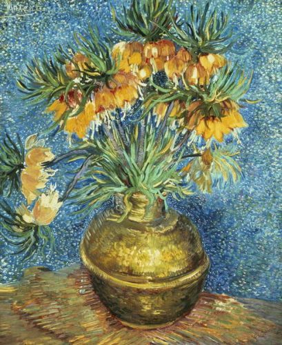 Vincent van Gogh Obraz, Reprodukce - Crown Imperial Fritillaries in a Copper Vase, 1886, Vincent van Gogh